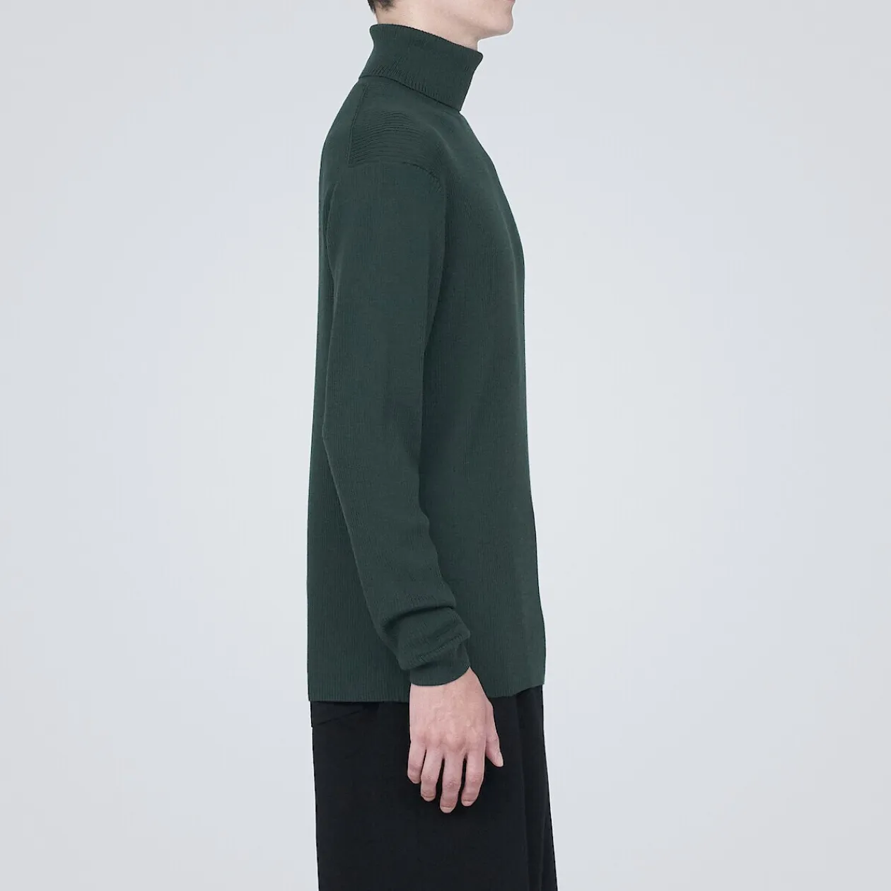 Pulls Et Cardigans^Muji Pull en laine côtelée col roulé homme