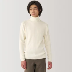 Pulls Et Cardigans^Muji Pull en laine côtelée col roulé homme