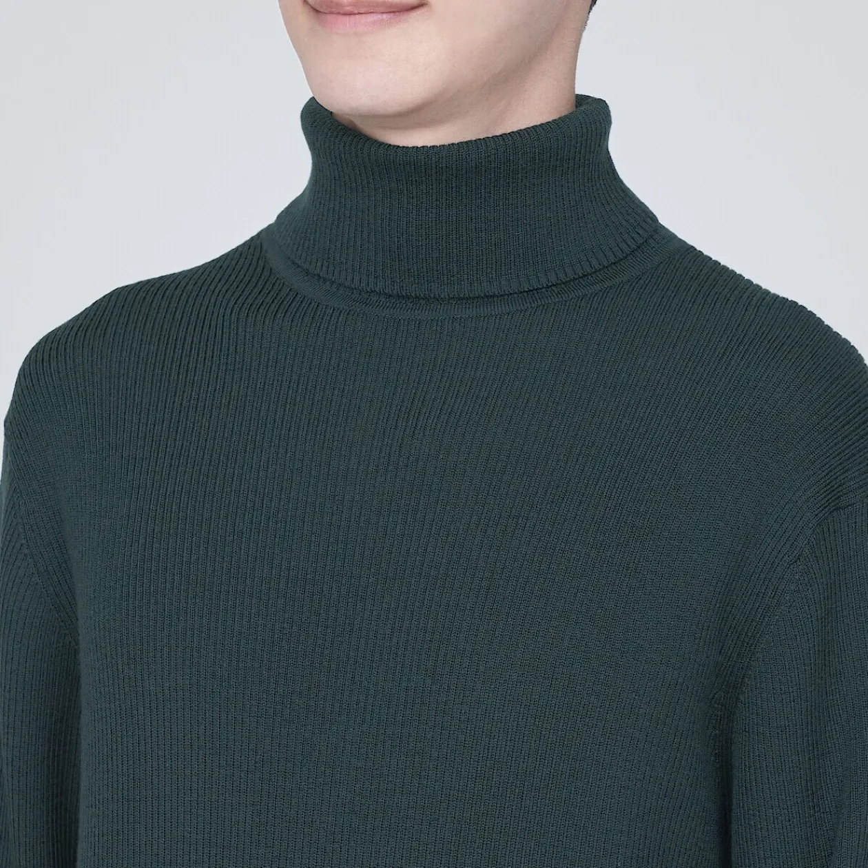 Pulls Et Cardigans^Muji Pull en laine côtelée col roulé homme