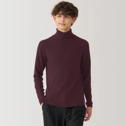 Pulls Et Cardigans^Muji Pull en laine côtelée col roulé homme