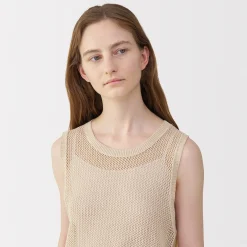 Pulls Et Cardigans^Muji Pull sans manche en tricot de washi et coton pour femme