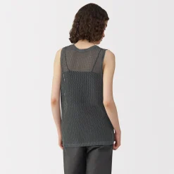 Pulls Et Cardigans^Muji Pull sans manche en tricot de washi et coton pour femme