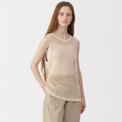 Pulls Et Cardigans^Muji Pull sans manche en tricot de washi et coton pour femme