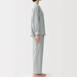 Pyjamas Et Vêtements D'Intérieur^Muji Pyjama en double gaze à pois dobby pour femme