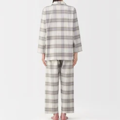 Pyjamas Et Vêtements D'Intérieur|Petits Accessoires^Muji Pyjama en flanelle sans couture latérale pour femme
