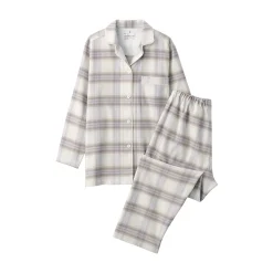 Pyjamas Et Vêtements D'Intérieur|Petits Accessoires^Muji Pyjama en flanelle sans couture latérale pour femme