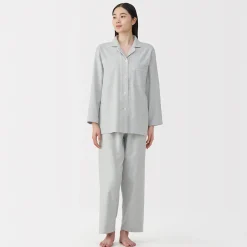 Pyjamas Et Vêtements D'Intérieur|Petits Accessoires^Muji Pyjama en flanelle sans couture latérale pour femme