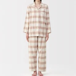 Pyjamas Et Vêtements D'Intérieur|Petits Accessoires^Muji Pyjama en flanelle sans couture latérale pour femme