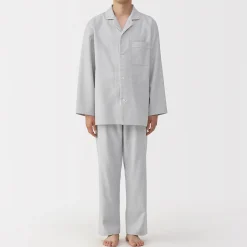 Pyjamas Et Vêtements D'Intérieur^Muji Pyjama en flanelle sans couture latérale pour homme