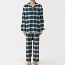 Pyjamas Et Vêtements D'Intérieur^Muji Pyjama en flanelle sans couture latérale pour homme