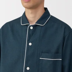 Pyjamas Et Vêtements D'Intérieur^Muji Pyjama en flanelle sans couture latérale pour homme
