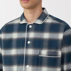 Pyjamas Et Vêtements D'Intérieur^Muji Pyjama en flanelle sans couture latérale pour homme