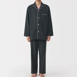 Pyjamas Et Vêtements D'Intérieur^Muji Pyjama en flanelle sans couture latérale pour homme
