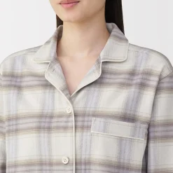 Pyjamas Et Vêtements D'Intérieur^Muji Pyjama en flanelle sans couture latérale pour femme