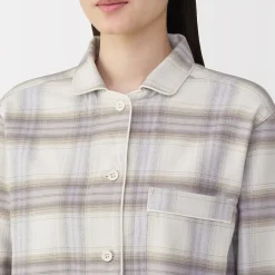 Pyjamas Et Vêtements D'Intérieur^Muji Pyjama en flanelle sans couture latérale pour femme