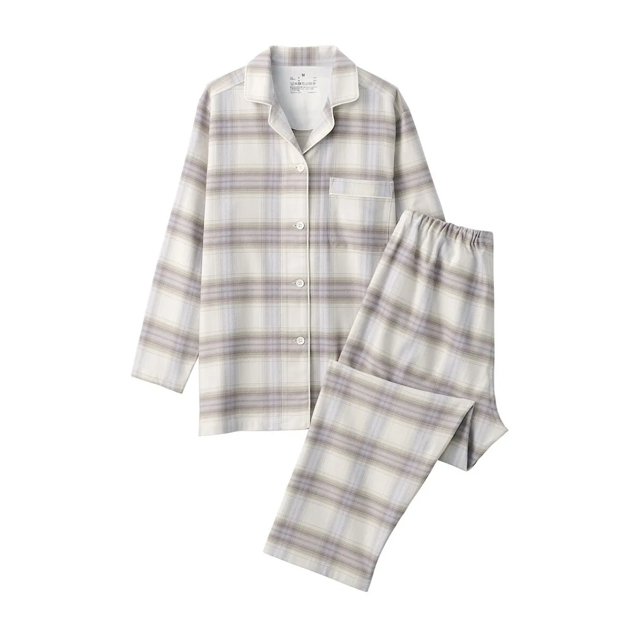 Pyjamas Et Vêtements D'Intérieur^Muji Pyjama en flanelle sans couture latérale pour femme