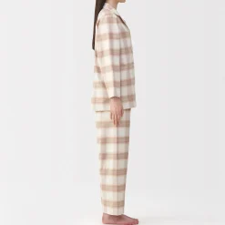 Pyjamas Et Vêtements D'Intérieur^Muji Pyjama en flanelle sans couture latérale pour femme