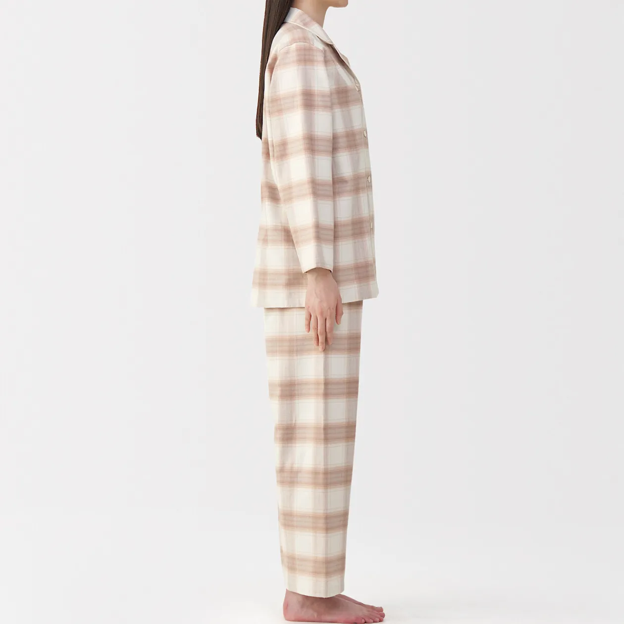 Pyjamas Et Vêtements D'Intérieur^Muji Pyjama en flanelle sans couture latérale pour femme