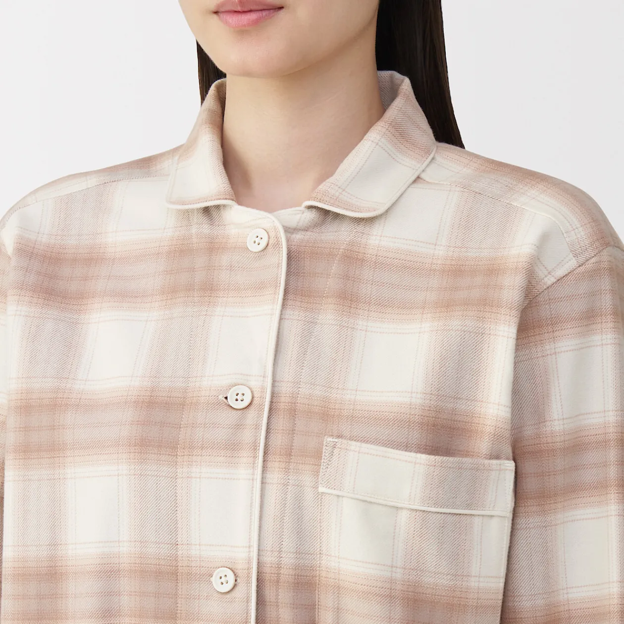 Pyjamas Et Vêtements D'Intérieur^Muji Pyjama en flanelle sans couture latérale pour femme