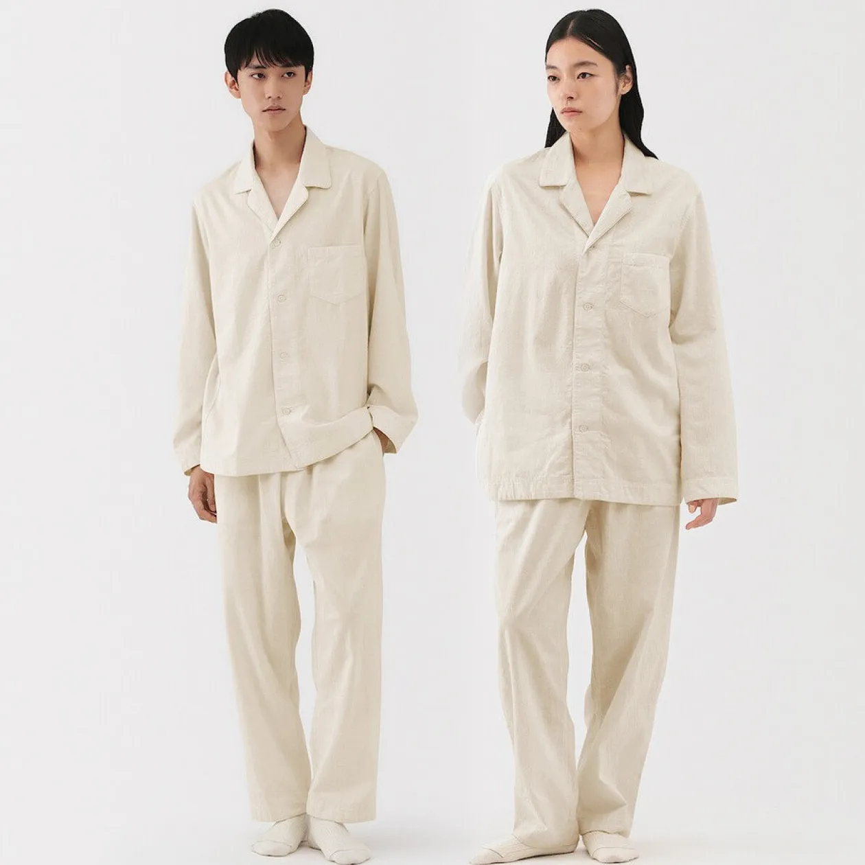 Pyjamas Et Vêtements D'Intérieur|Pyjamas Et Vêtements D'Intérieur^Muji Pyjama unisexe en khadi tissé à la main