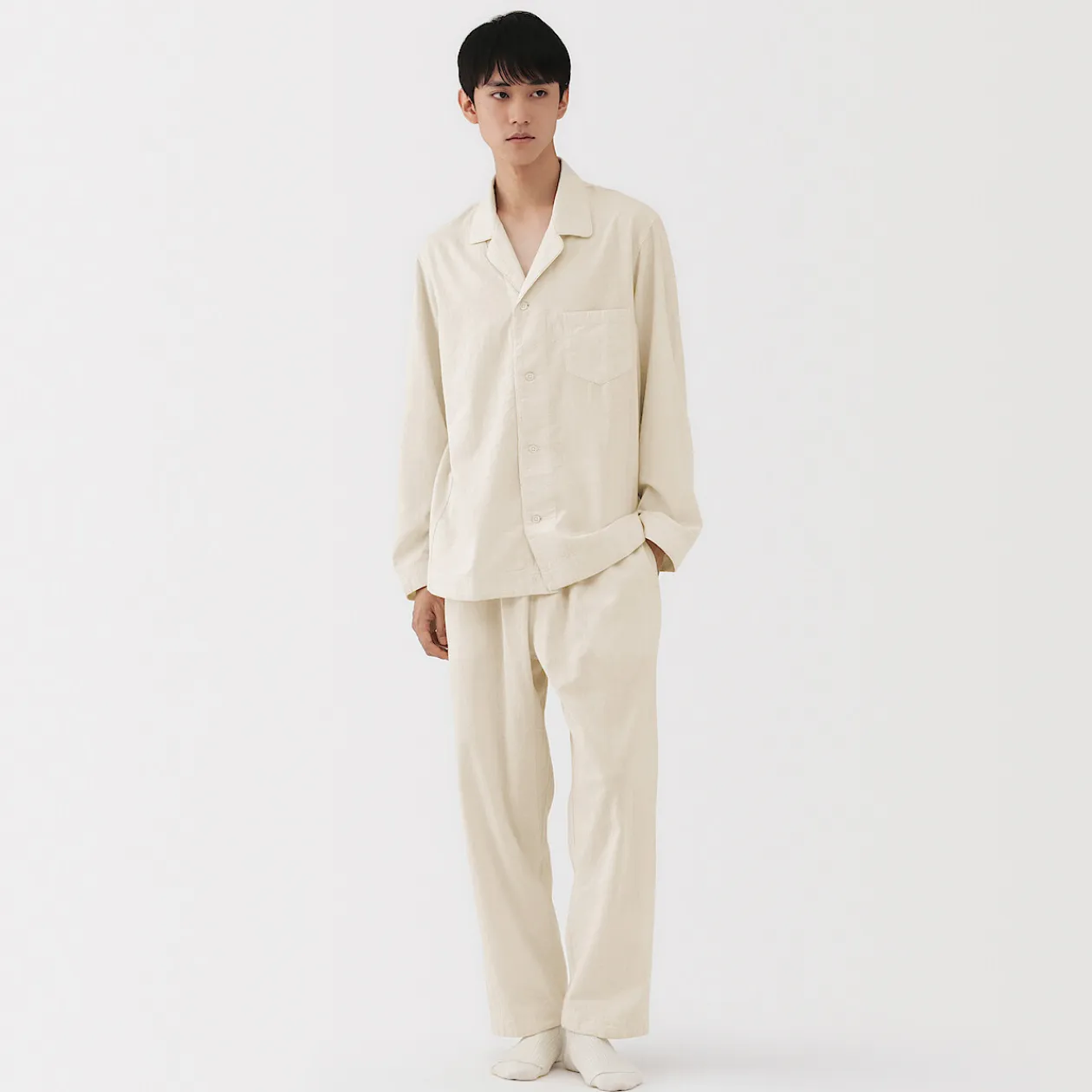 Pyjamas Et Vêtements D'Intérieur|Pyjamas Et Vêtements D'Intérieur^Muji Pyjama unisexe en khadi tissé à la main