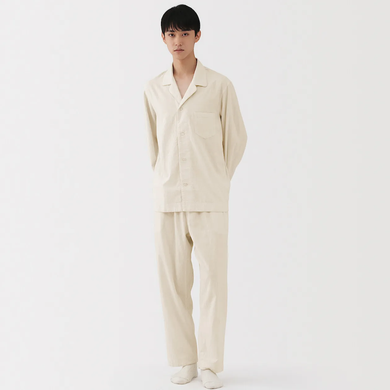 Pyjamas Et Vêtements D'Intérieur|Pyjamas Et Vêtements D'Intérieur^Muji Pyjama unisexe en khadi tissé à la main