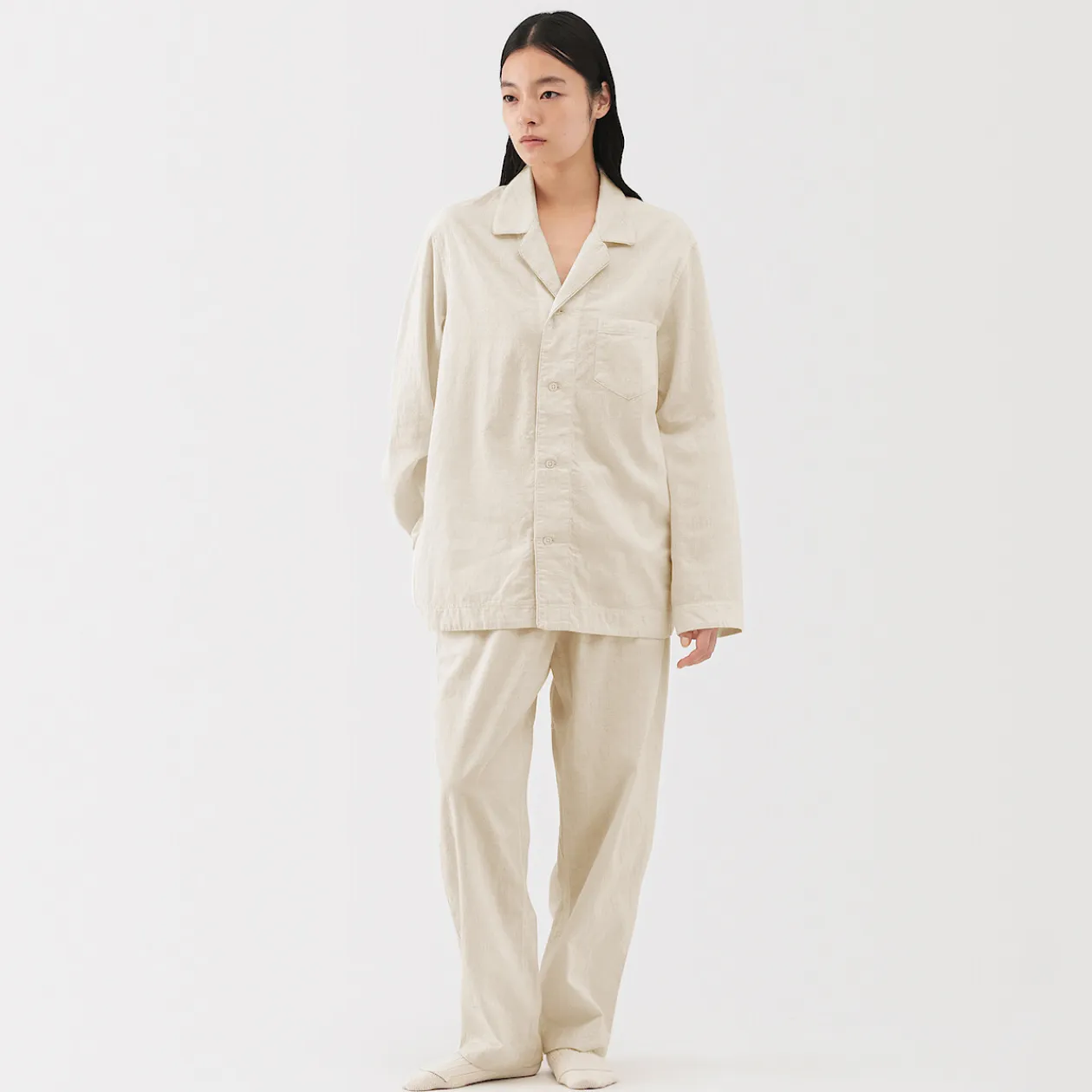 Pyjamas Et Vêtements D'Intérieur|Pyjamas Et Vêtements D'Intérieur^Muji Pyjama unisexe en khadi tissé à la main