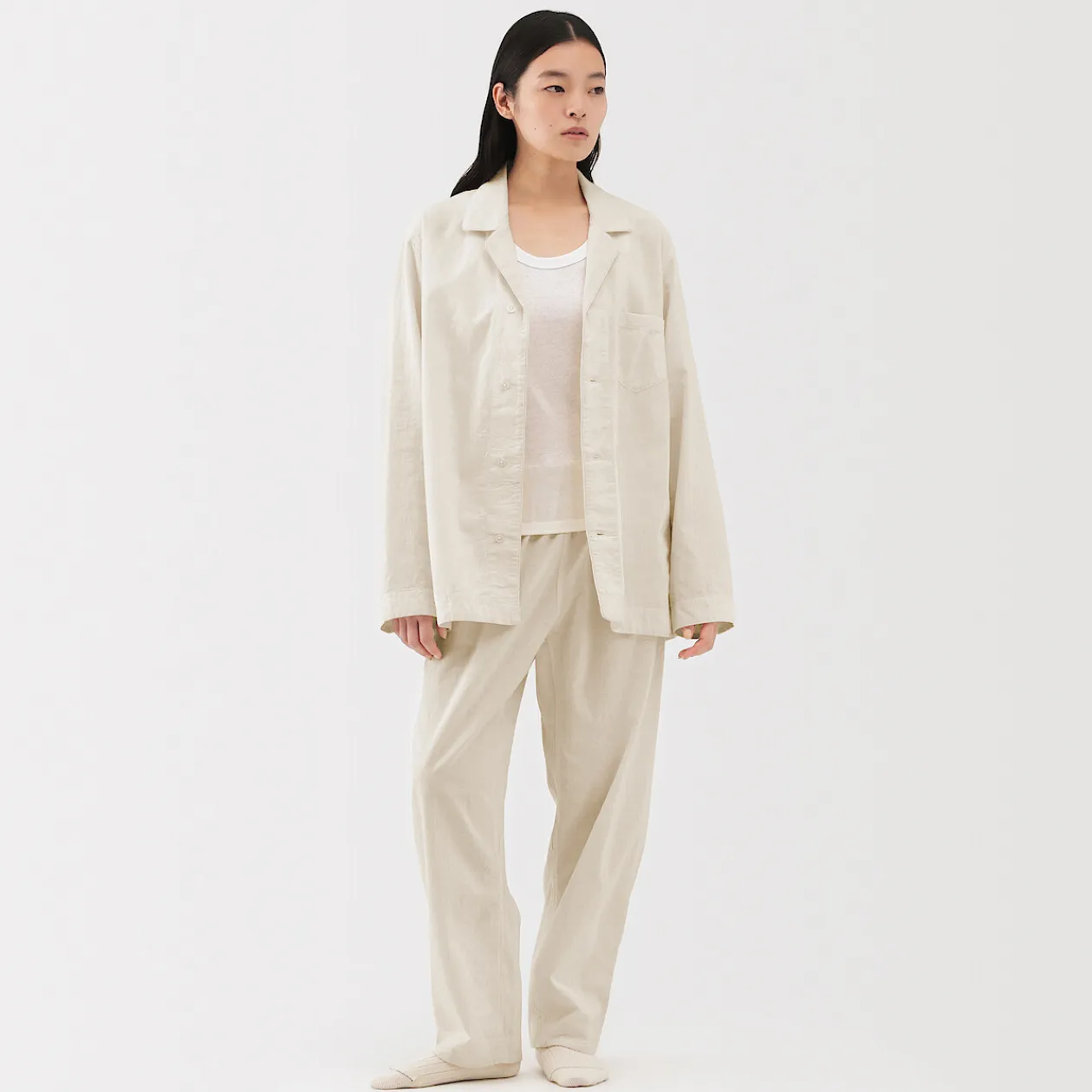 Pyjamas Et Vêtements D'Intérieur|Pyjamas Et Vêtements D'Intérieur^Muji Pyjama unisexe en khadi tissé à la main