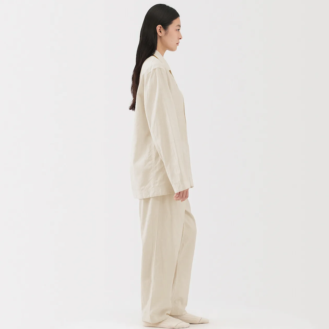Pyjamas Et Vêtements D'Intérieur|Pyjamas Et Vêtements D'Intérieur^Muji Pyjama unisexe en khadi tissé à la main