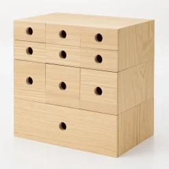 Rangements En Bois|Boîtes Et Rangement De Bureau^Muji Rangement en bois 1 tiroir