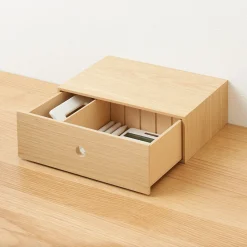Rangements En Bois|Boîtes Et Rangement De Bureau^Muji Rangement en bois 1 tiroir