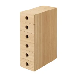 Rangements En Bois|Boîtes Et Rangement De Bureau^Muji Rangement en bois 6 tiroirs