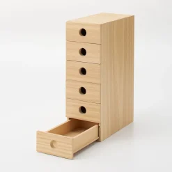 Rangements En Bois|Boîtes Et Rangement De Bureau^Muji Rangement en bois 6 tiroirs