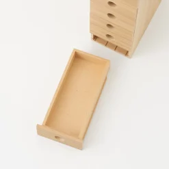 Rangements En Bois|Boîtes Et Rangement De Bureau^Muji Rangement en bois 6 tiroirs