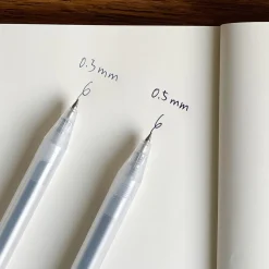 Stylos Encre Gel^Muji Recharge  à encre gel tracé fluide 0.5mm