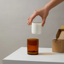 Bougies^Muji Recharge Bougie 1 mèche ambre et bois de santal