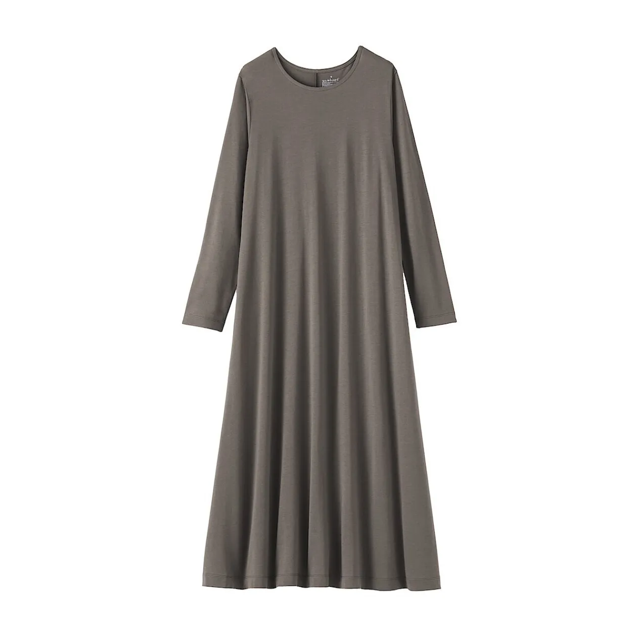 Robes Et Tuniques^Muji Robe à coupe trapèze et à manches longues en jersey de mélange Lyocell pour femme