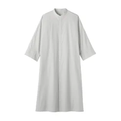 Robes Et Tuniques^Muji Robe chemise à col montant en popeline de coton biologique pour femme