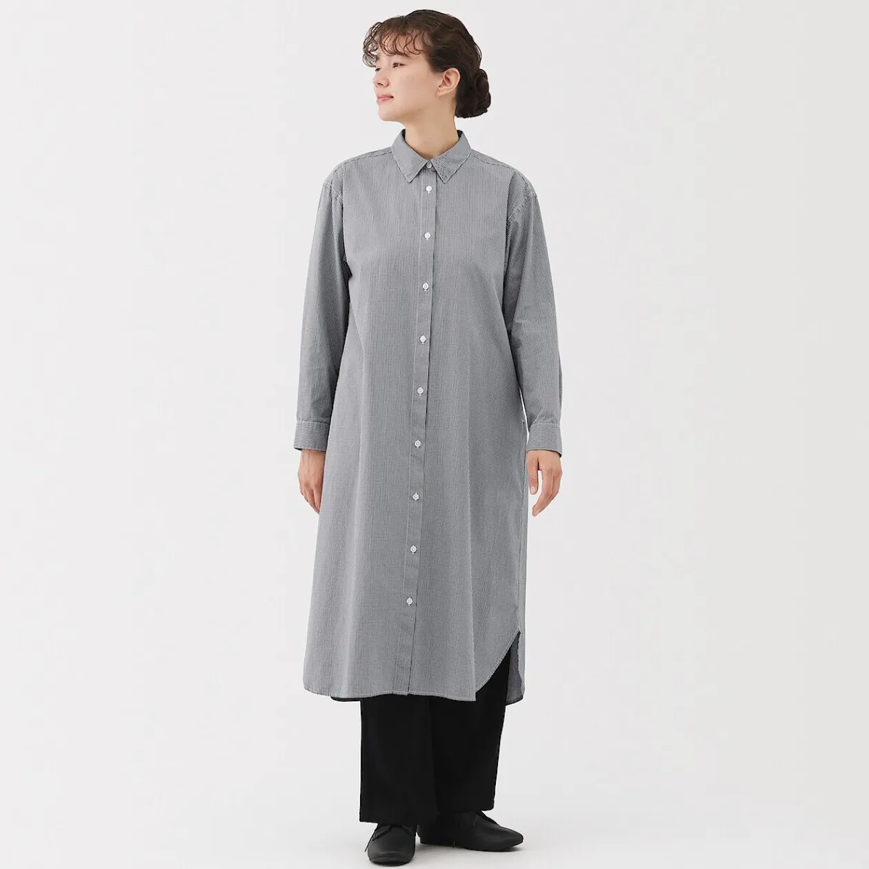 Robes Et Tuniques^Muji Robe chemise en coton large délavé pour femme