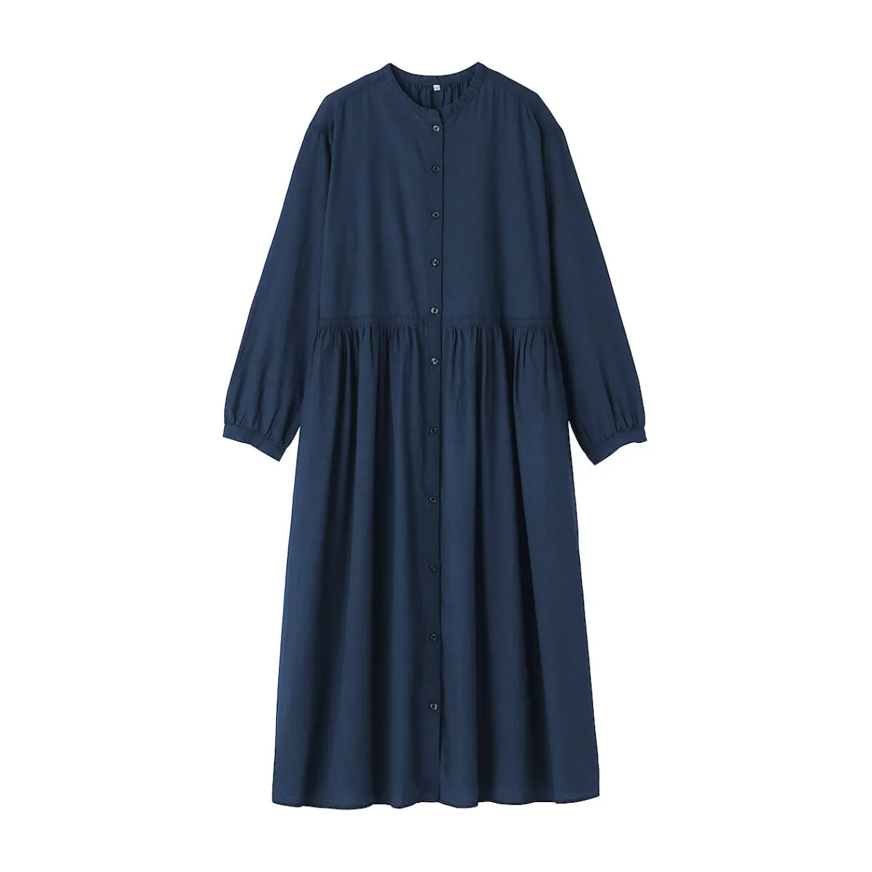Robes Et Tuniques^Muji Robe chemise midi en voile de coton pour femme