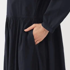 Robes Et Tuniques^Muji Robe chemise midi en voile de coton pour femme