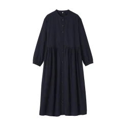 Robes Et Tuniques^Muji Robe chemise midi en voile de coton pour femme