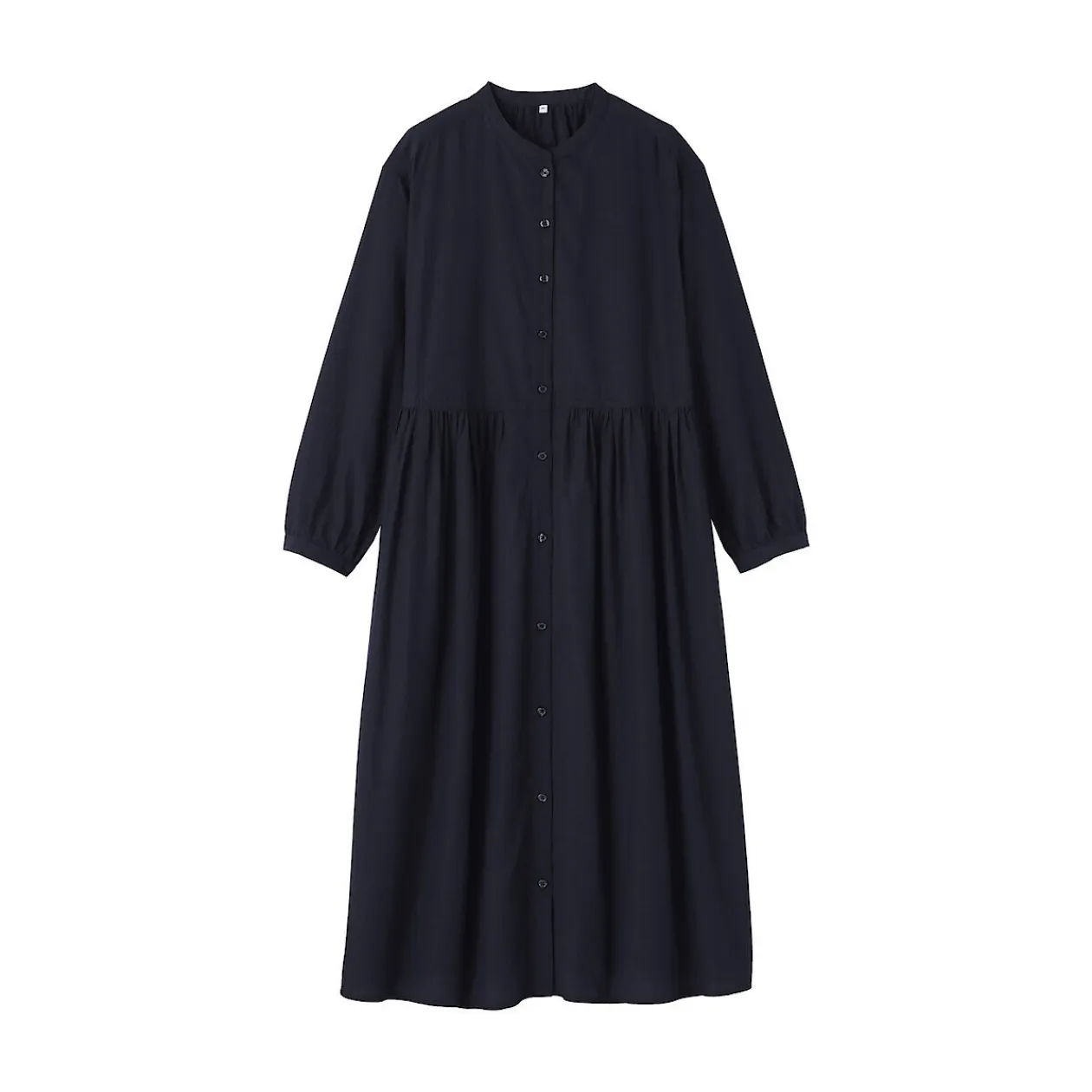 Robes Et Tuniques^Muji Robe chemise midi en voile de coton pour femme