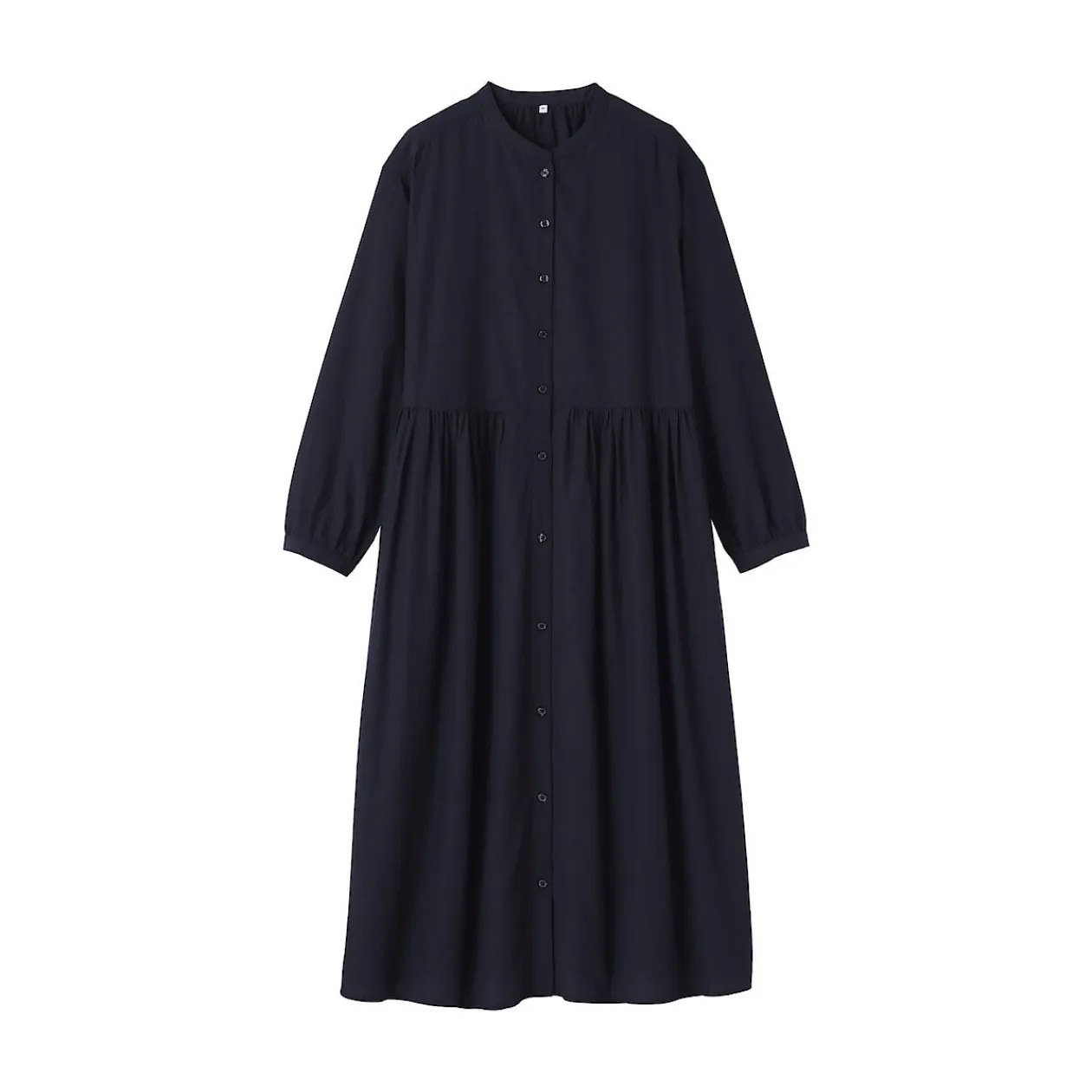 Robes Et Tuniques^Muji Robe chemise midi en voile de coton pour femme