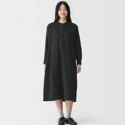 Robes Et Tuniques^Muji Robe en double gaze en mélange de kapok pour femme