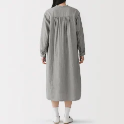 Robes Et Tuniques^Muji Robe en double gaze en mélange de kapok pour femme