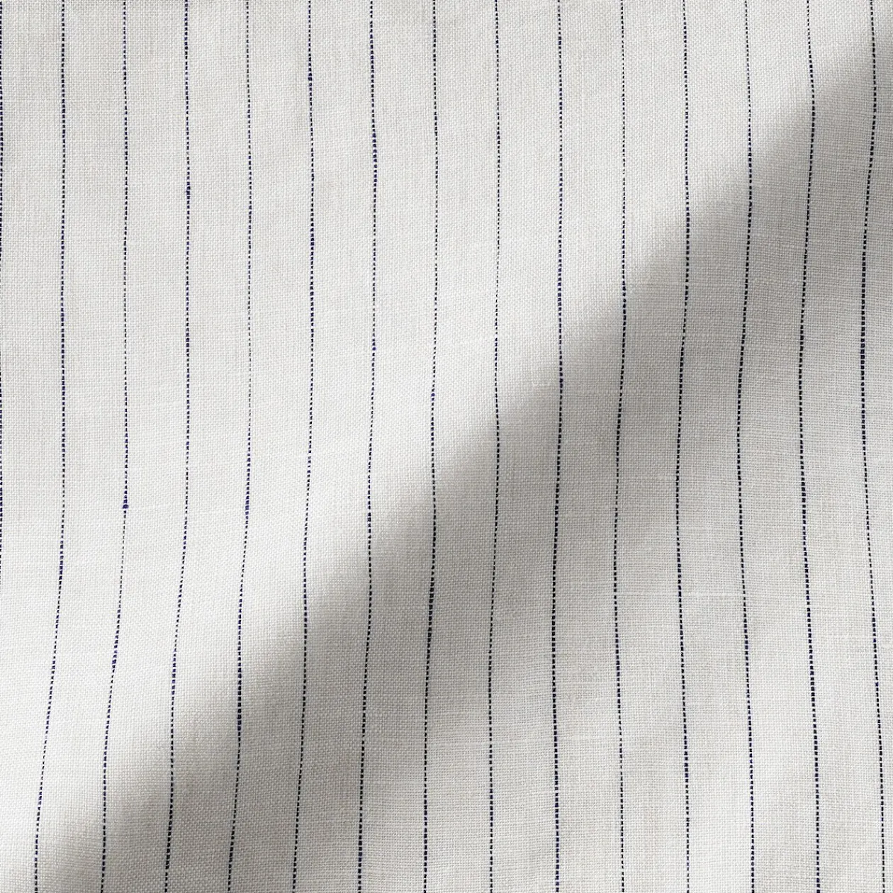 Robes Et Tuniques^Muji Robe-chemise à col officier en lin lavé pour femme