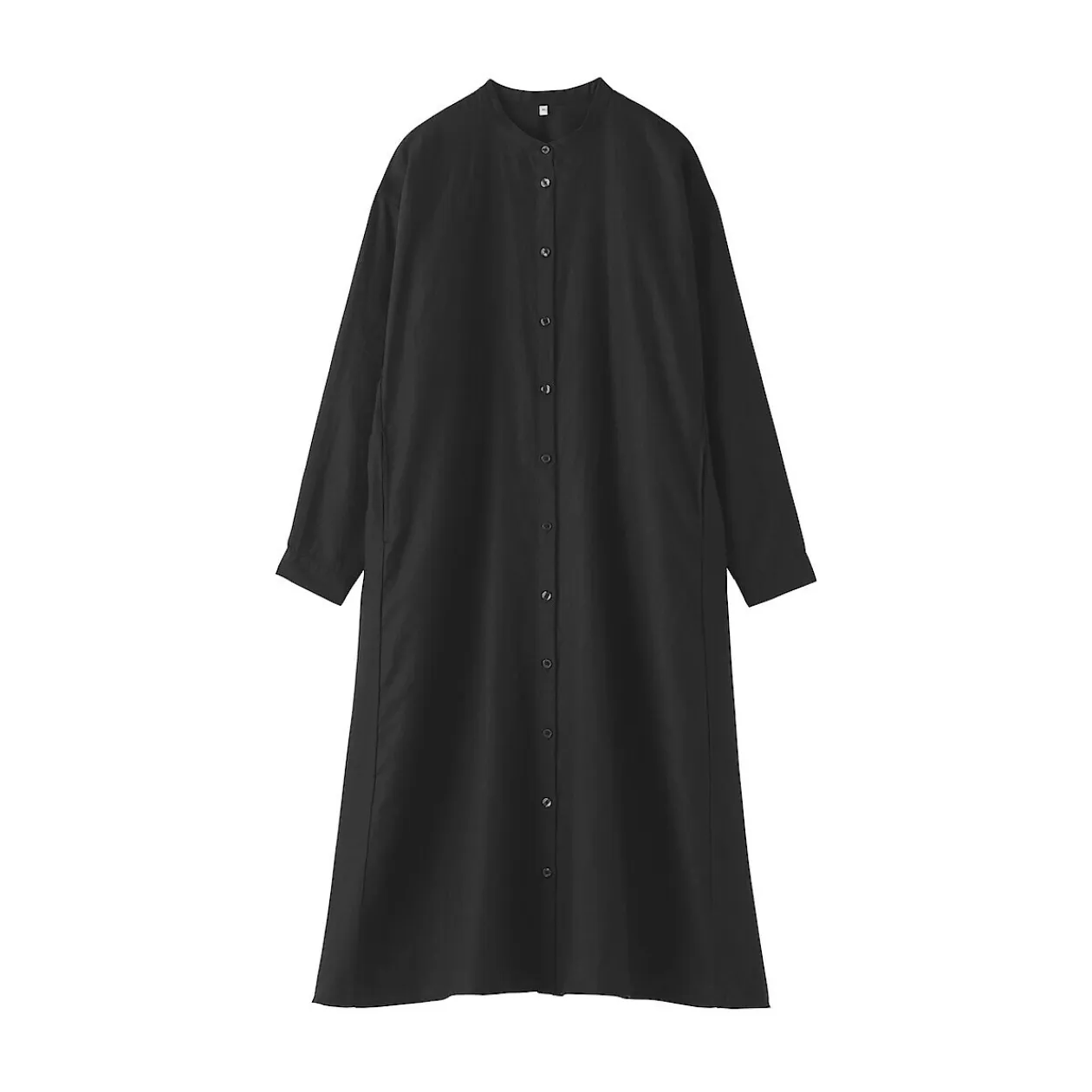 Robes Et Tuniques^Muji Robe-chemise à col officier en lin lavé pour femme