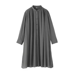 Chemises^Muji Robe-chemise transparent en coton biologique à haute torsion