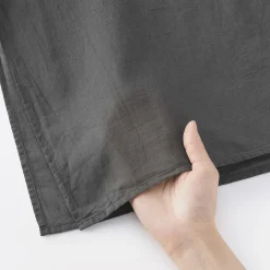 Chemises^Muji Robe-chemise transparent en coton biologique à haute torsion